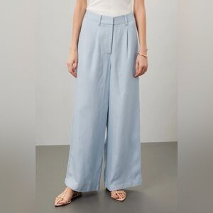Rosetta Getty Collective Blue Wide Leg Trousers Size 4